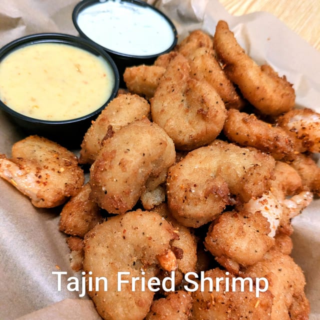 Tajin Fried Shrimp.