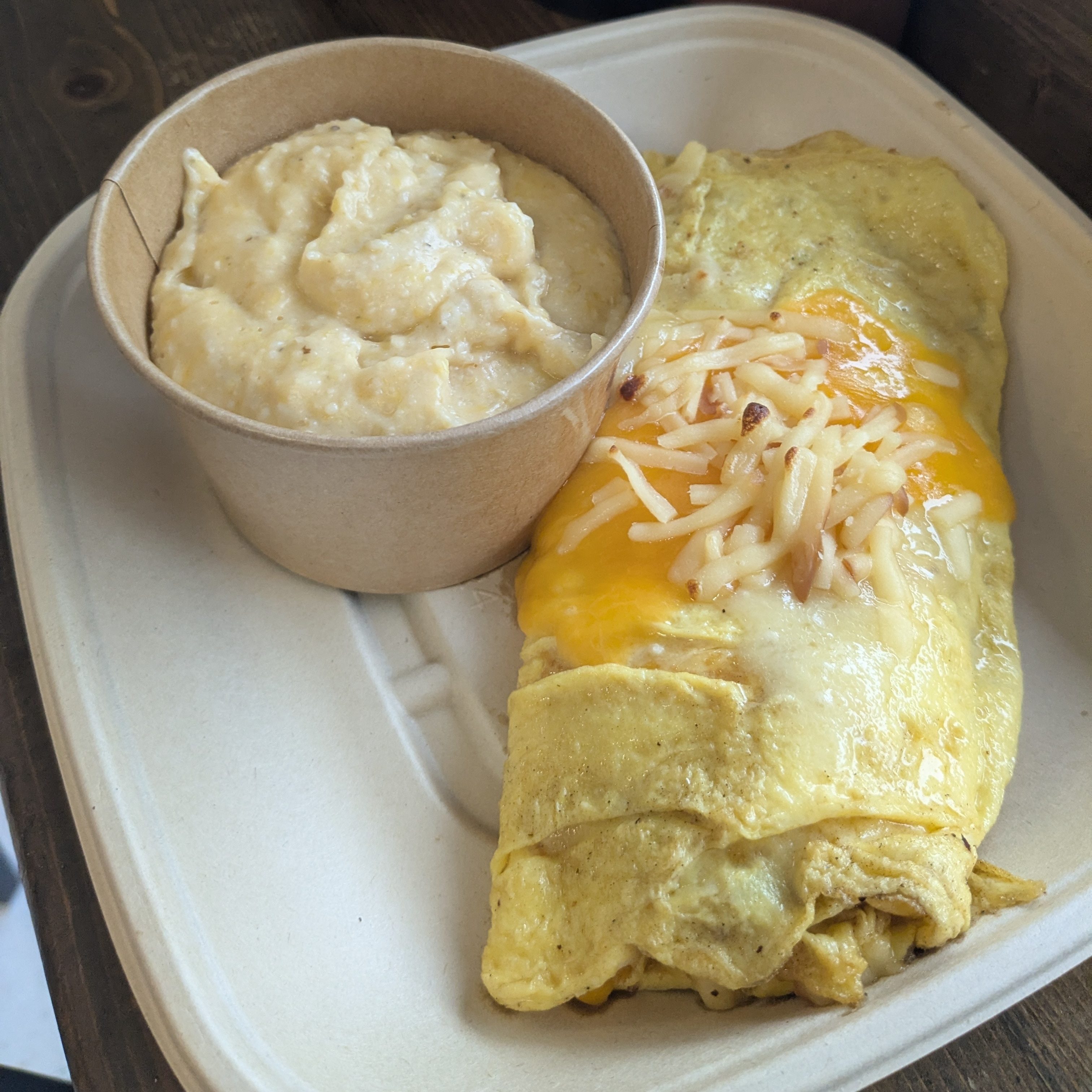 Three Cheese Omelette.