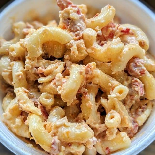 Smokey Gouda Pasta Salad.